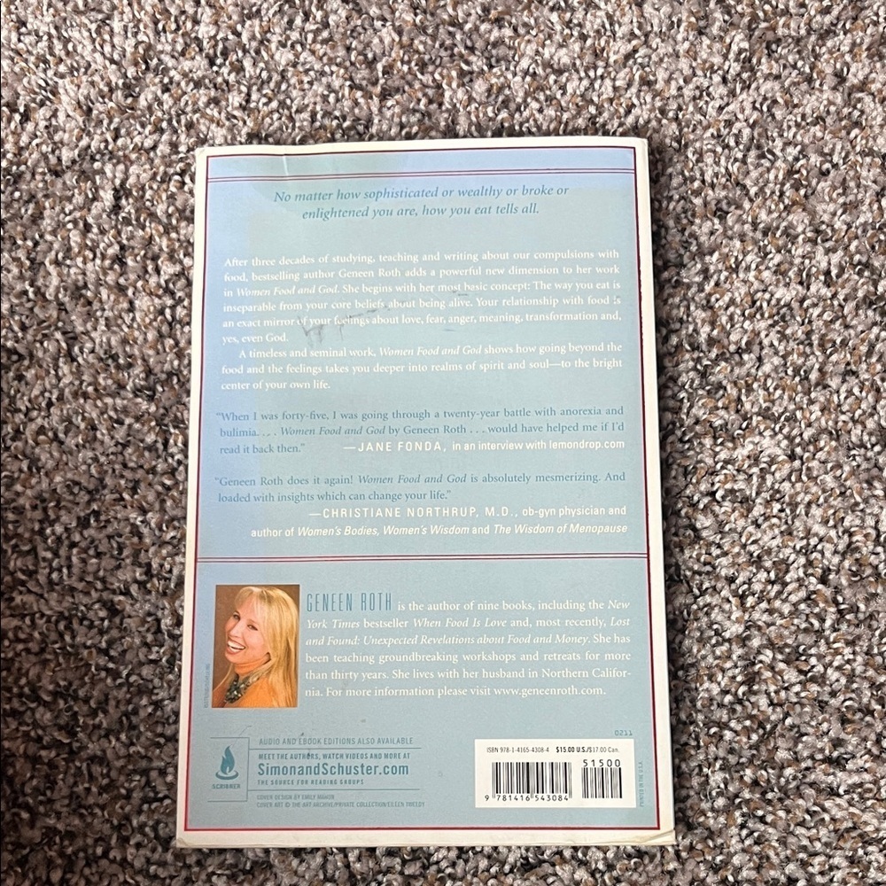 Geneen Roth’s Book - Women, Food, and God - New Condition - Picture 3 of 4